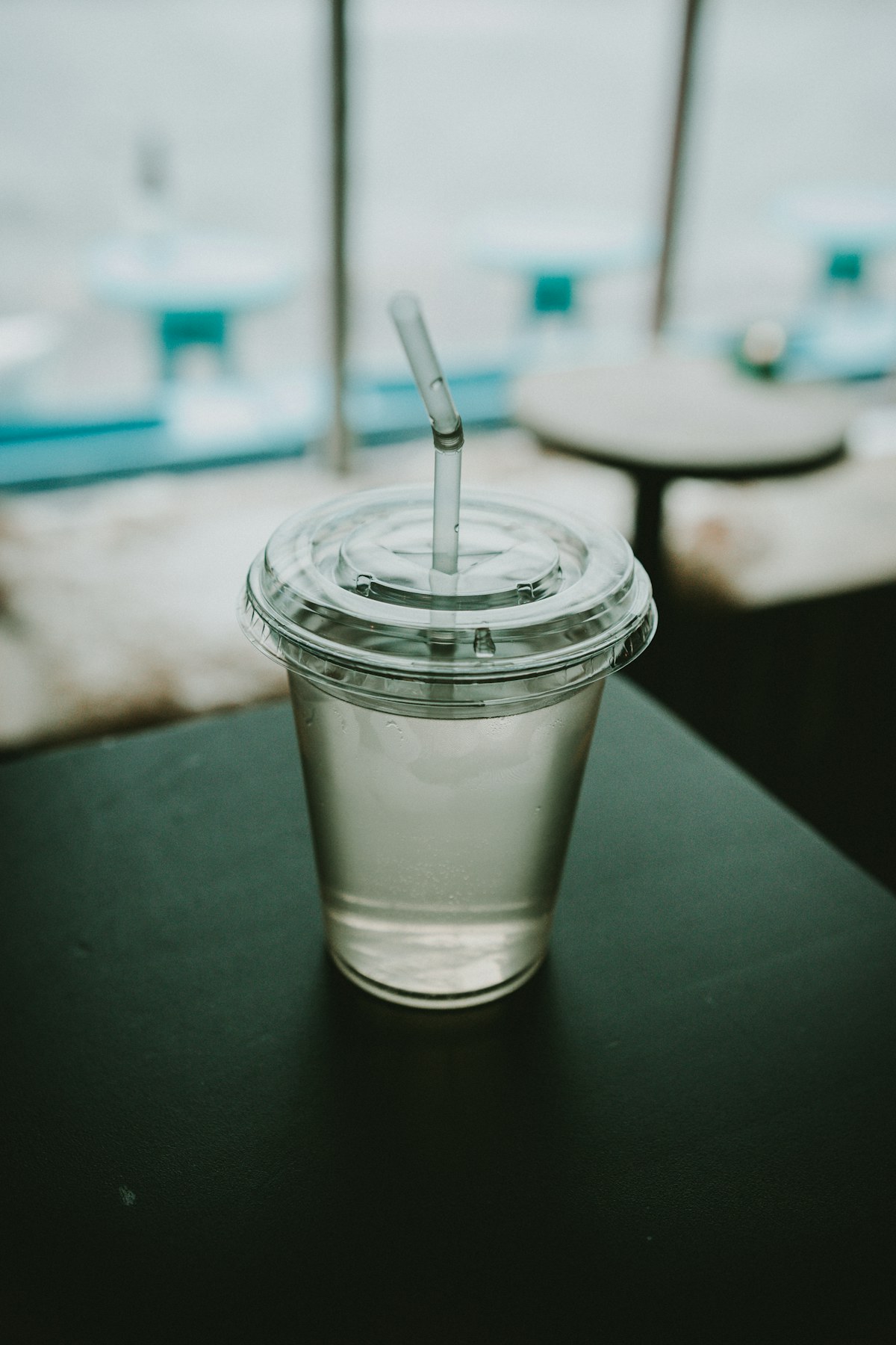 Clear reusable plastic cup